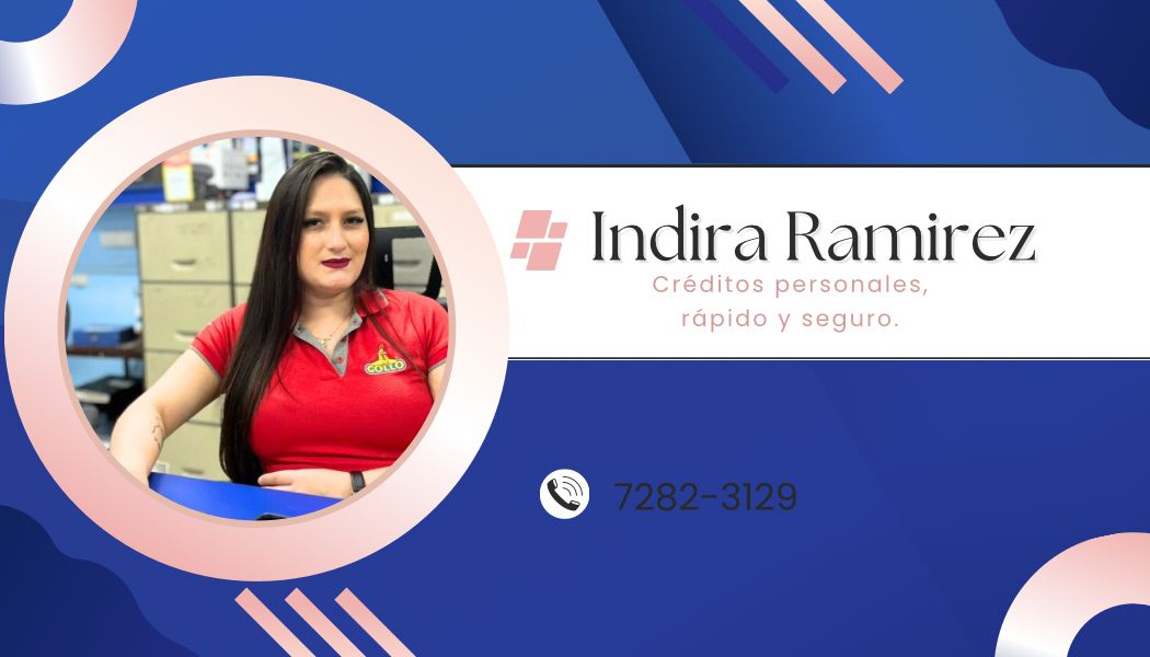 Tarjeta de presentación Indira Ramírez